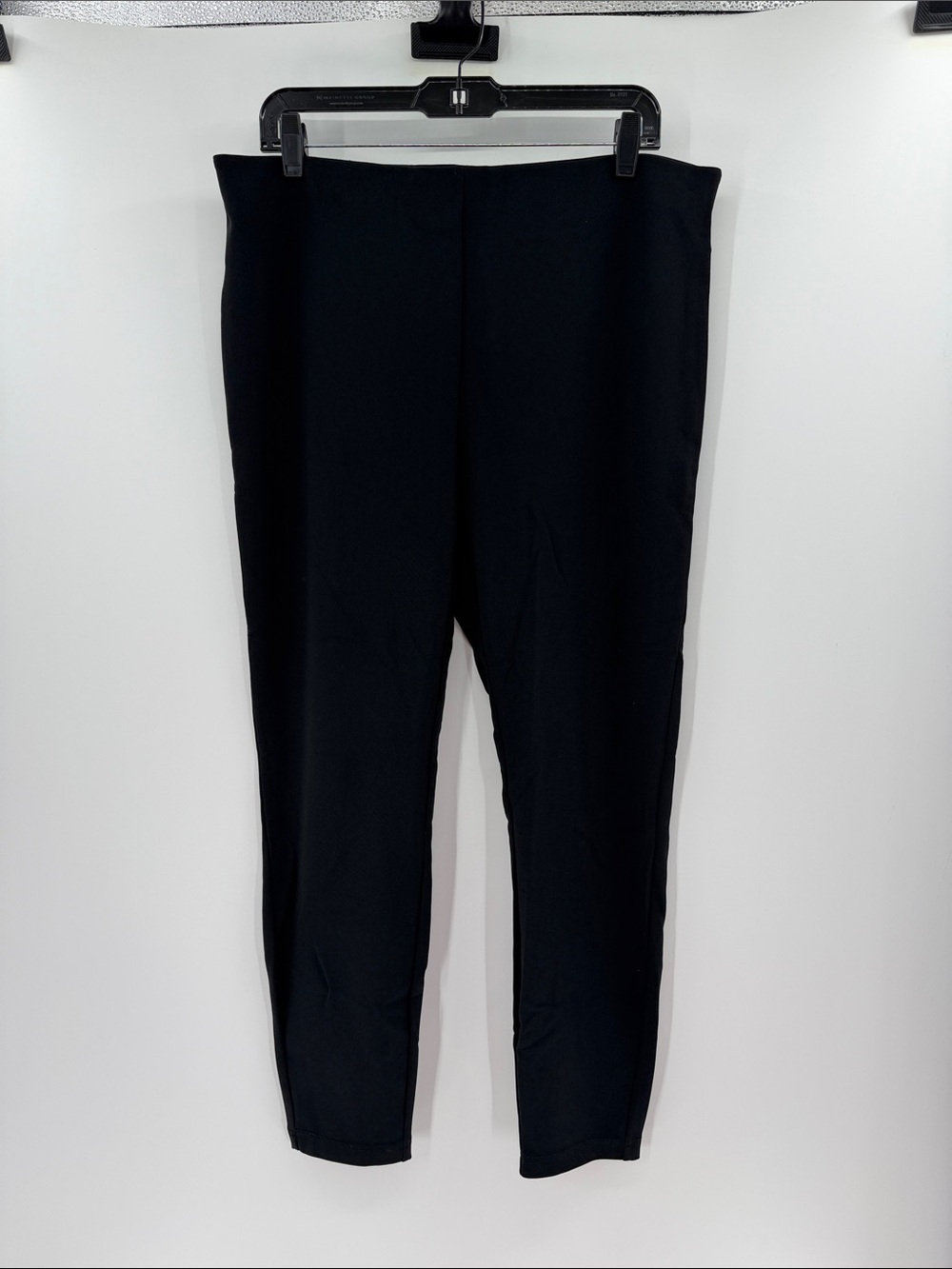 Boston Proper Women's Pull on Flat Front Pants - Black - Large